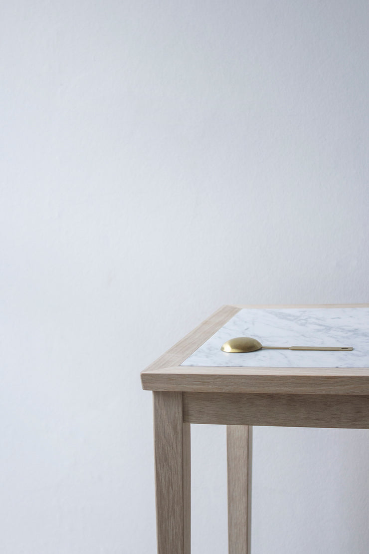 Sibast No 1 Side Table, Oak Soap - White Marble
