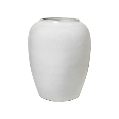 Broste Copenhagen Ray Floor Vase, Off White