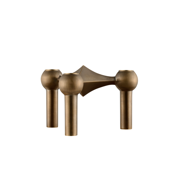 STOFF Nagel Candle Holder, Bronzed Brass – NORMODE