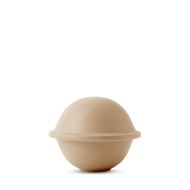 Lyngby Chapeau Jar, Matte Camel Porcelain, Large