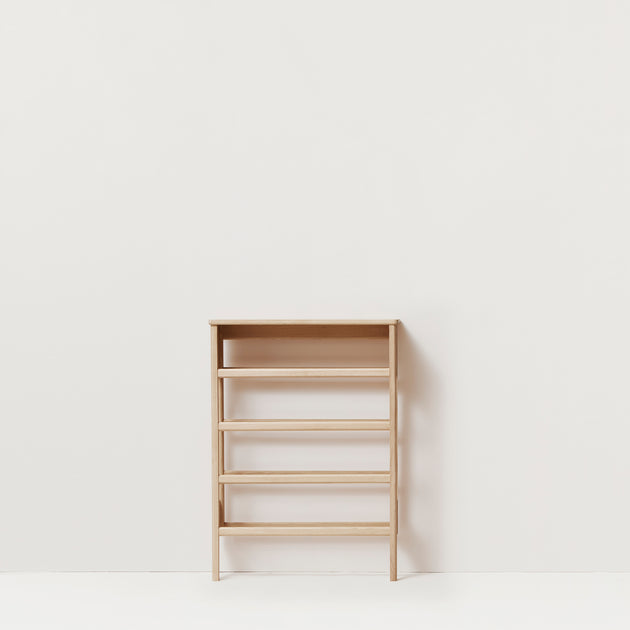 Form Refine A Line Shoe Rack 72 White Oak NORMODE