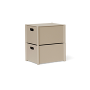 Form & Refine Pillar Storage Box, Medium, Warm Grey