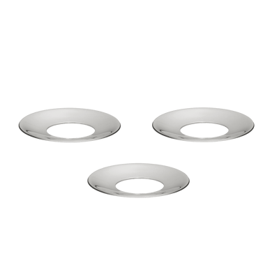 STOFF Nagel Candle Holder Cuff, Chrome, Set of 3