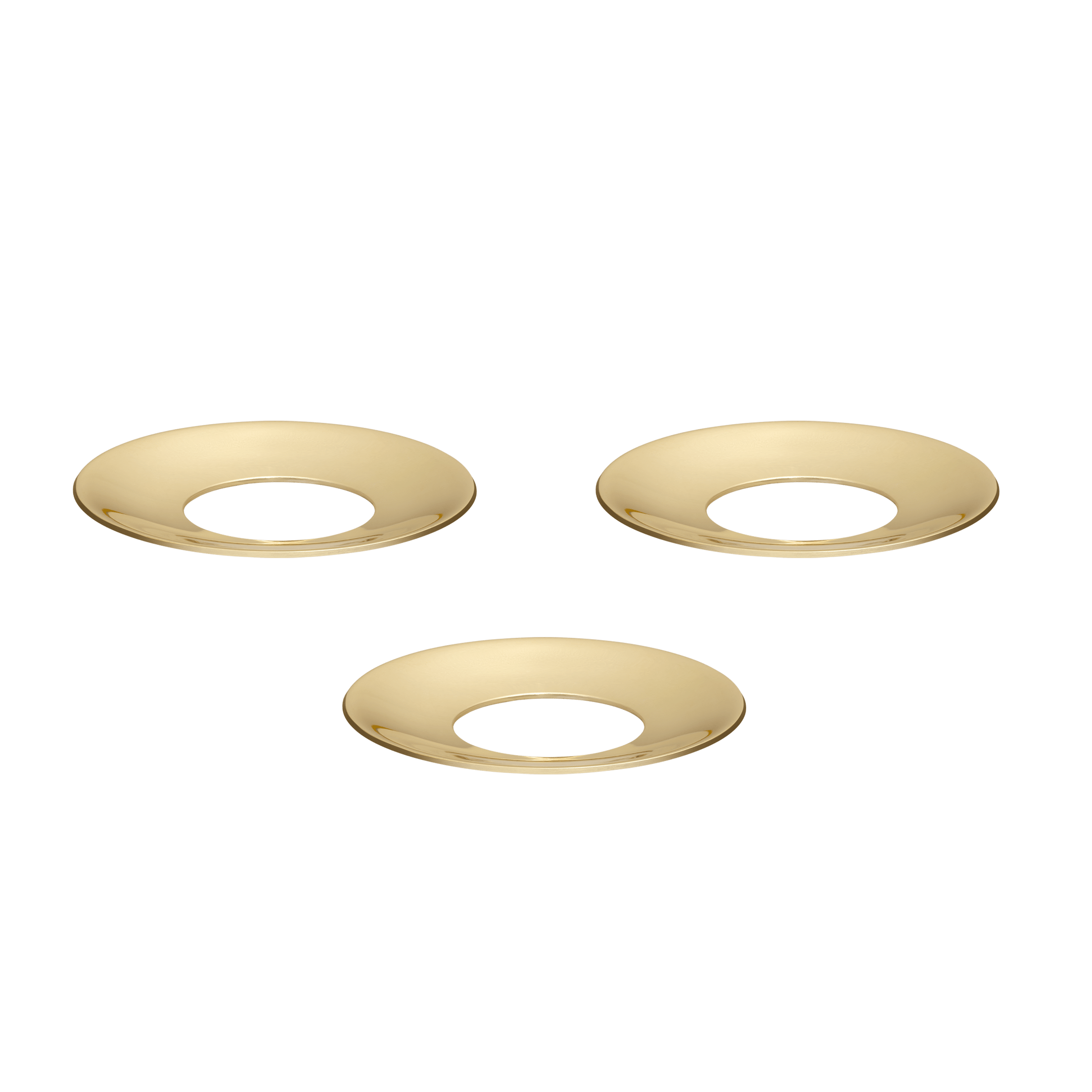 STOFF Nagel Candle Holder Cuff, Solid Brass, Set of 3