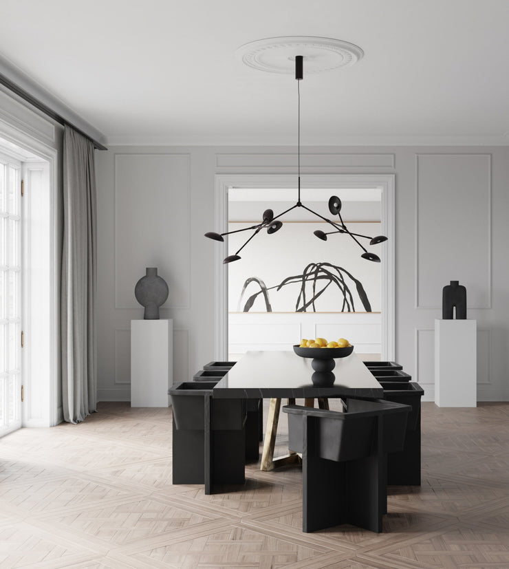 Drop Chandelier - Burned Black - 101 CPH