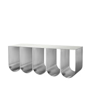 Kristina Dam Studio Curved Bench, Stainless Steel