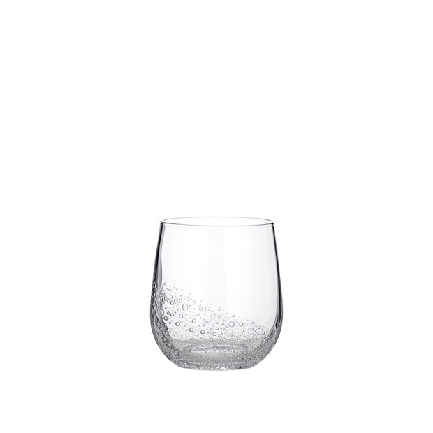 Broste Bubble Tumbler Clear, 35 cl, Set of 4