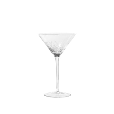 Broste Bubble Martini Glass Clear, Set of 4