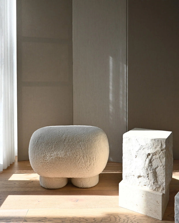 101 Copenhagen Big Foot Bench, Petit  - Sandshell (Sheepskin)