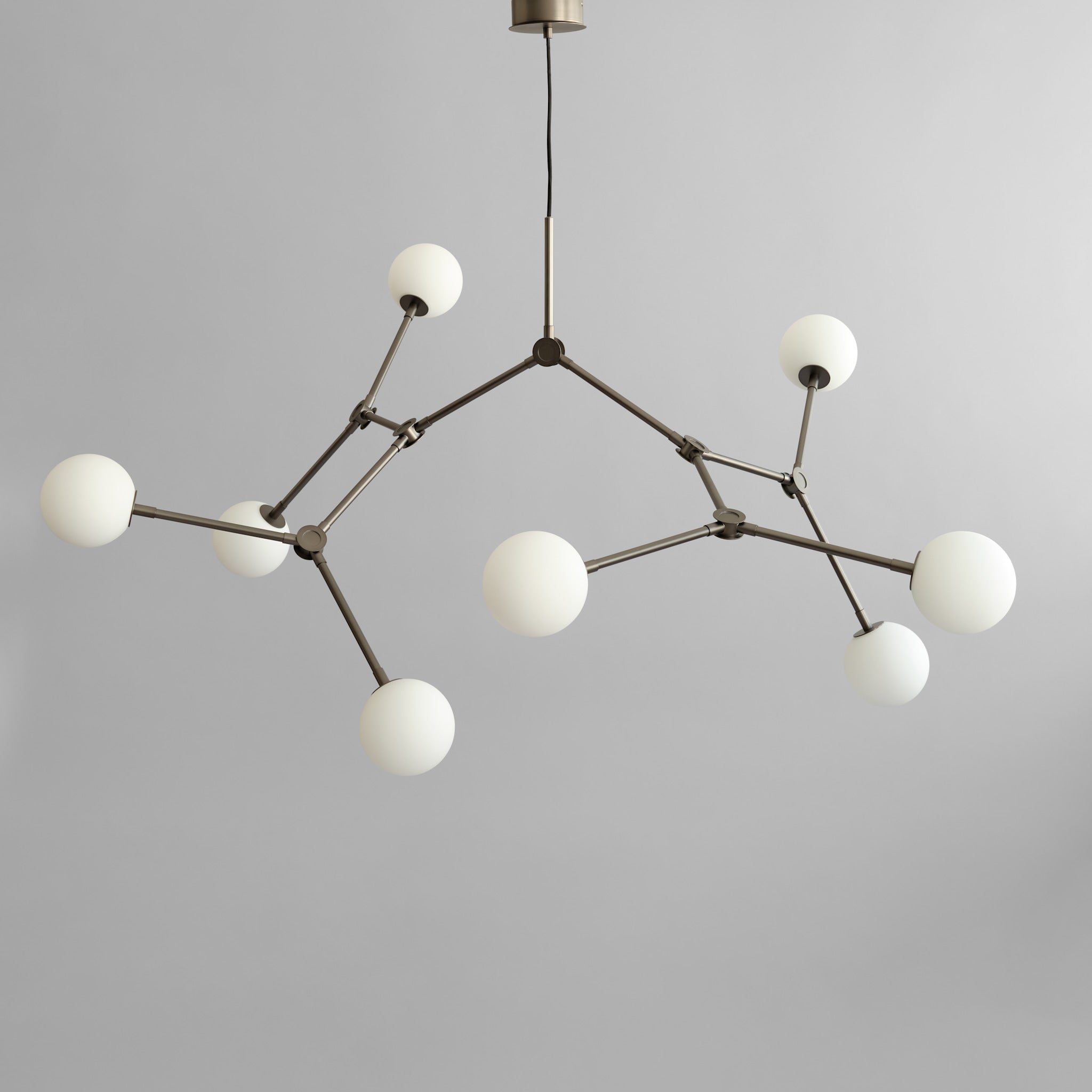 101 Copenhagen Drop Chandelier Bulp, Grande - Grey 5m, (UL N/A)