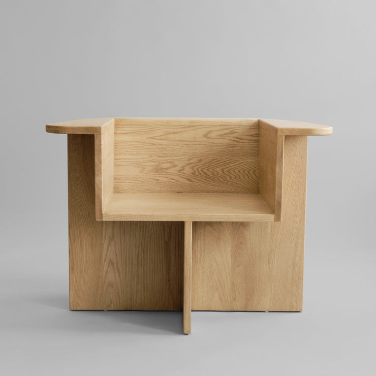 101 Copenhagen Brutus Lounge Chair - Natural Oak