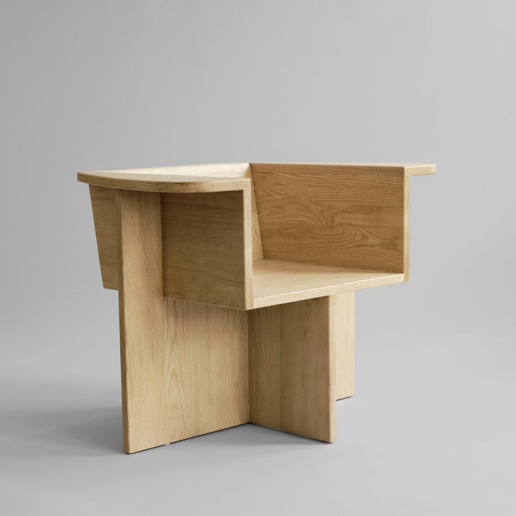 101 Copenhagen Brutus Lounge Chair - Natural Oak
