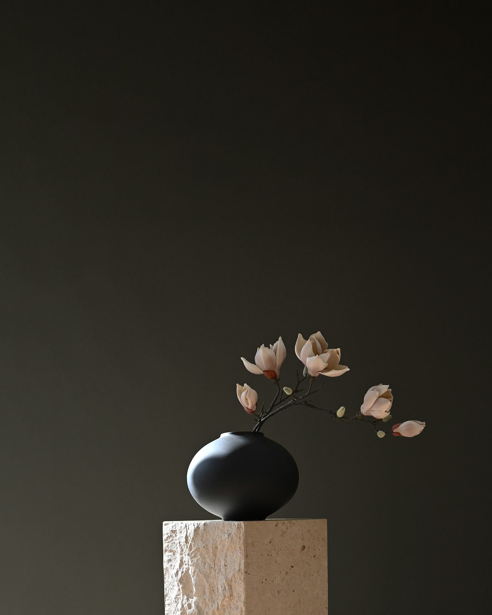 101 Copenhagen Sunao Vase Fat, Mini - Black