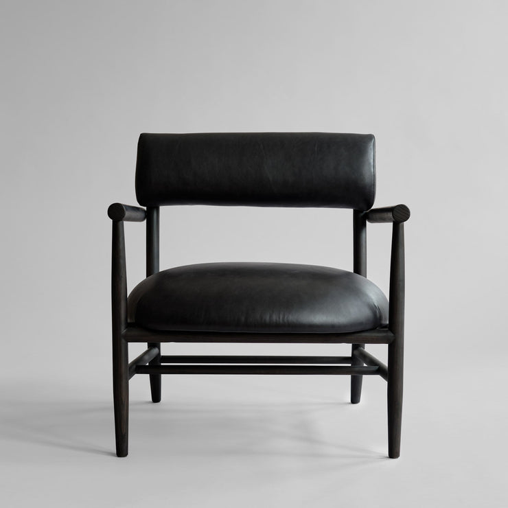 101 Copenhagen - Nama Lounge Chair - Aniline leather black - Lounge Chair