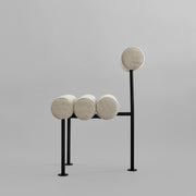 101 Copenhagen - Hiro Dining Chair, Black Frame - Sand (8047-2) - Dining Chair