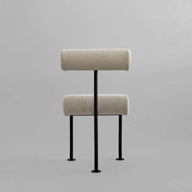 101 Copenhagen - Hiro Dining Chair, Black Frame - Sand (8047-2) - Dining Chair