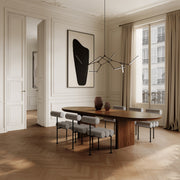 101 Copenhagen - Hiro Dining Chair, Black Frame - Sand (8047-2) - Dining Chair