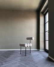 101 Copenhagen - Hiro Dining Chair, Black Frame - Sand (8047-2) - Dining Chair