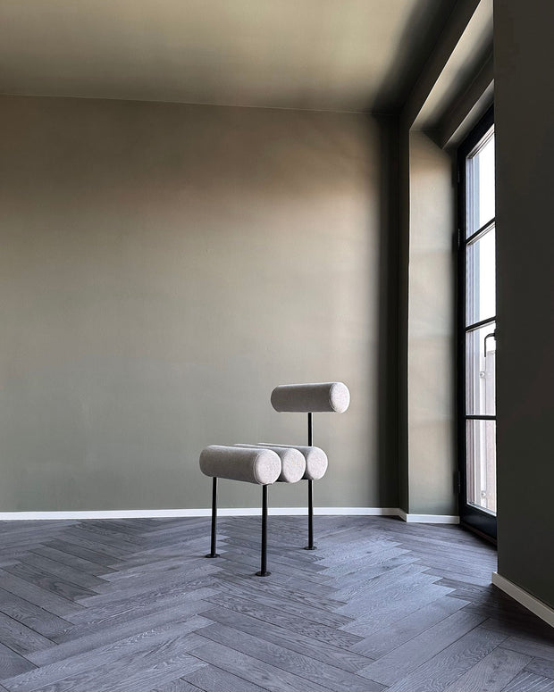 101 Copenhagen - Hiro Dining Chair, Black Frame - Sand (8047-2) - Dining Chair