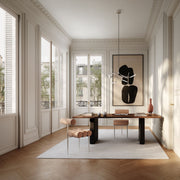 101 Copenhagen - Hiro Dining Chair, Stainless Steel - Nubuck - Dining Chair