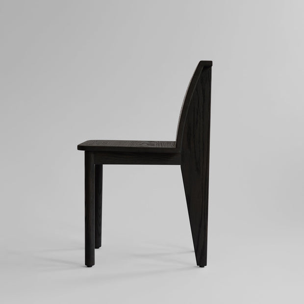 101 Copenhagen - Brutus Slim Dining Chair - Coffee Black Oak - Dining Chair