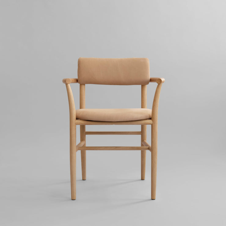 101 Copenhagen - Nama Dining Chair, Armrest - Nubuck - Dining Chair