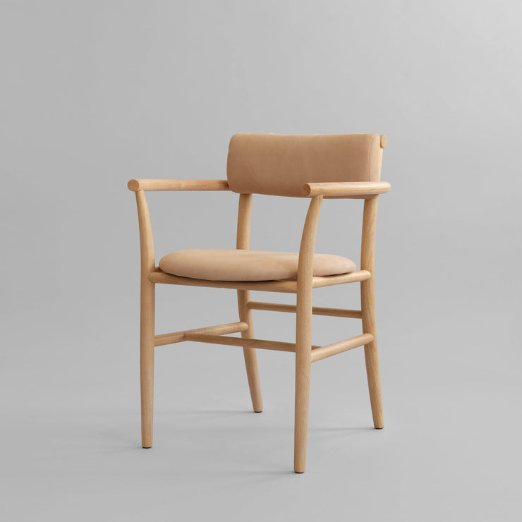 101 Copenhagen - Nama Dining Chair, Armrest - Nubuck - Dining Chair