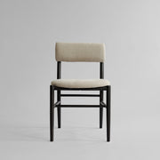 101 Copenhagen - Nama Dining Chair, Coffee Black - Linen - Dining Chair