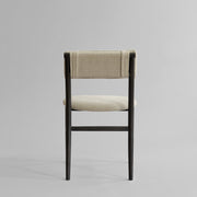 101 Copenhagen - Nama Dining Chair, Coffee Black - Linen - Dining Chair