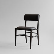 101 Copenhagen - Nama Dining Chair, Coffee Black  - Aniline leather black - Dining Chair