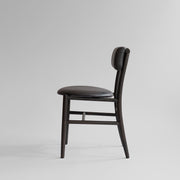 101 Copenhagen - Nama Dining Chair, Coffee Black  - Aniline leather black - Dining Chair