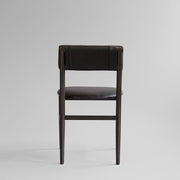 101 Copenhagen - Nama Dining Chair, Coffee Black  - Aniline leather black - Dining Chair