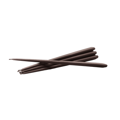 STOFF Nagel Taper Candle by Ester & Erik, Espresso, Set of 6