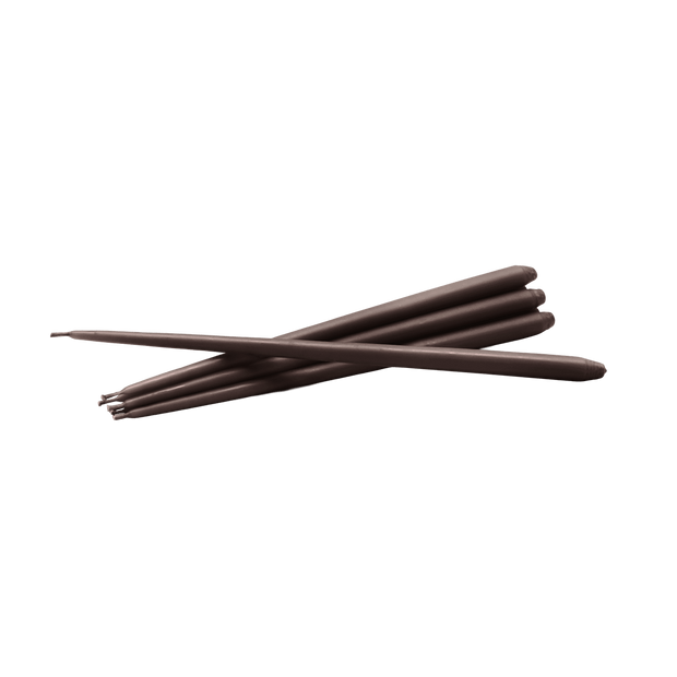 STOFF Nagel Taper Candle by Ester & Erik, Espresso, Set of 6