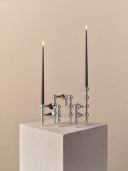 STOFF Nagel Taper Candle by Ester & Erik, Espresso, Set of 6