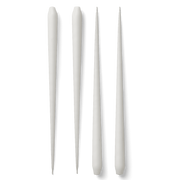 STOFF Nagel Large Taper Candles by Ester & Erik, White, Set of 4