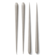 STOFF Nagel Large Taper Candles by by Ester & Erik, Sand, Set of 4