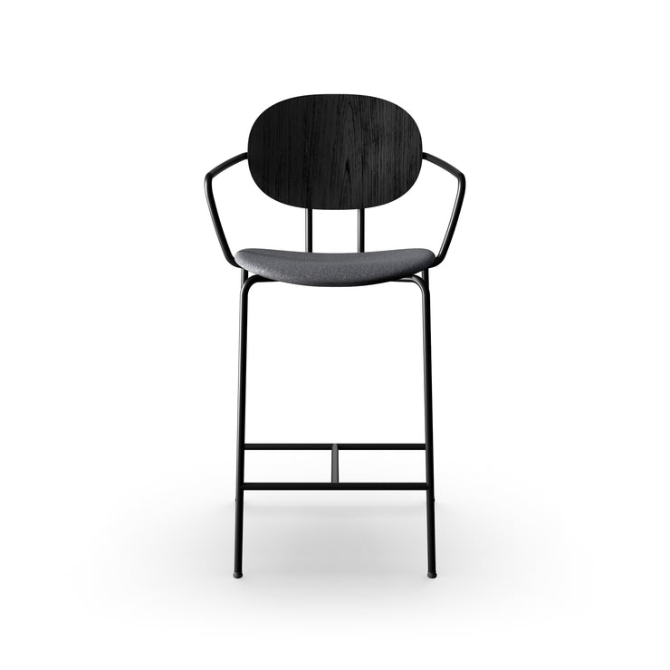 Sibast PIET HEIN Bar Chair, Upholstered Seat With Armrest