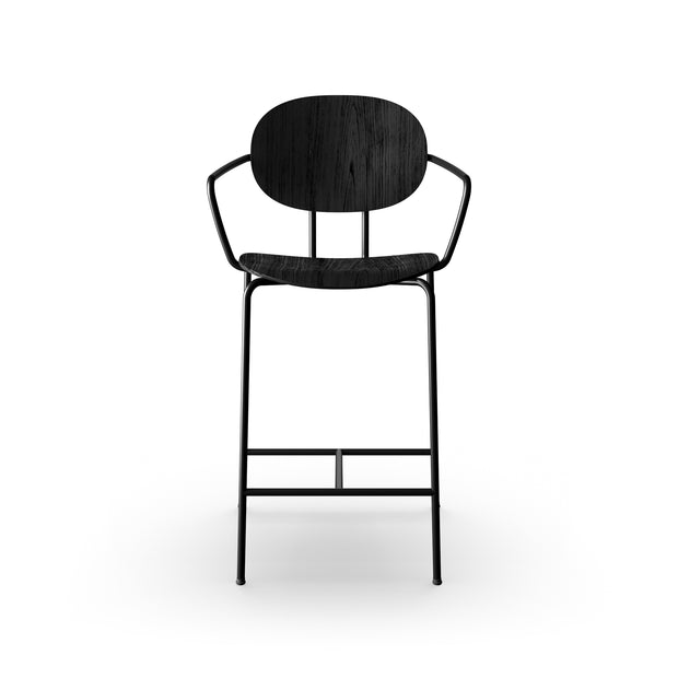 Sibast  PIET HEIN Bar Chair, Wooden Seat, With Armrest