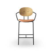 Sibast PIET HEIN Bar Chair, Upholstered Seat With Armrest