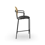 Sibast PIET HEIN Bar Chair, Upholstered Seat With Armrest