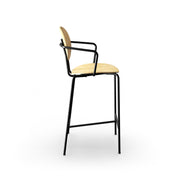 Sibast  PIET HEIN Bar Chair, Wooden Seat, With Armrest
