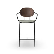Sibast PIET HEIN Bar Chair, Upholstered Seat With Armrest