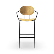 Sibast  PIET HEIN Bar Chair, Wooden Seat, With Armrest