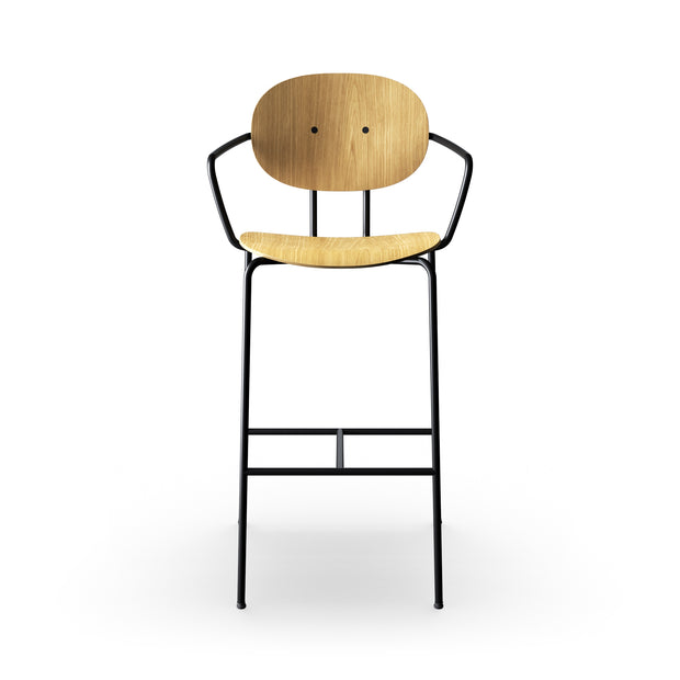 Sibast  PIET HEIN Bar Chair, Wooden Seat, With Armrest