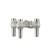 STOFF Nagel Quist Candle Holder, Brushed Chrome