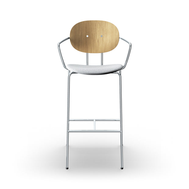 Sibast PIET HEIN Bar Chair, Upholstered Seat With Armrest