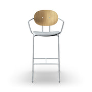 Sibast PIET HEIN Bar Chair, Upholstered Seat With Armrest