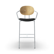 Sibast PIET HEIN Bar Chair, Upholstered Seat With Armrest