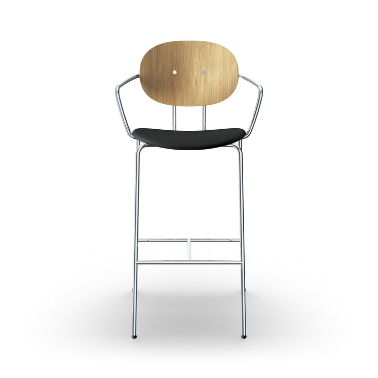 Sibast PIET HEIN Bar Chair, Upholstered Seat With Armrest